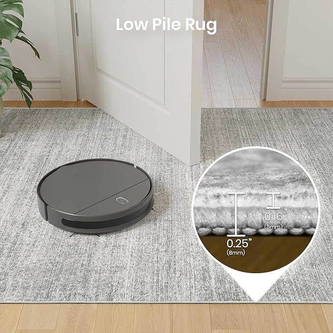 Valenrug Door Mat 2x3 - Stain Resistant 2x3 Entryway Area Rugs for Living Room, Non Slip Backing Large Area Rugs for Bedroom, Folable Machine Washable Area Rug (2'x3', Grey)