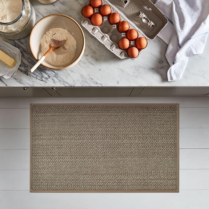 Artoid Mode Non Skid Washable Kitchen Rugs Mats Doormat, Rubber Backing Absorbent Rugs for Kitchen Door Mat Kitchen Mats Floor Mats Front of Sink 17x29 Inch