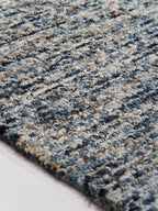 Rugsotic Carpets Hand Tufted Wool ECO-Friendly Area Rugs - 5'x8', Rectangle Shape, Dark & Blue, Solid Plain Design, High Pile Handmade Anti Skid Area Rugs for Living Room, Bed Room (KWC111)