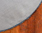 Unique Loom Davos Shag Collection Area Rug - Solid (6' 7" Round, Marine Blue)