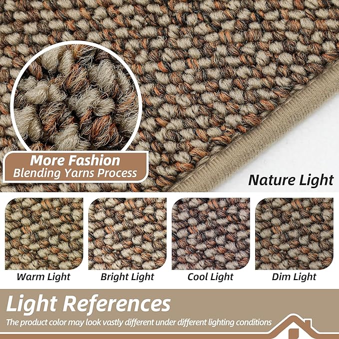 BEQHAUSE 20"x32" Entryway Rug Indoor Door Mat Non-Slip Washable, Hallway Rugs Absorbent & Stain Resist Hall Carpet Runner Rugs for Entryway, Front Door Floor Mats Laundry Room Rugs for Entry, Taupe
