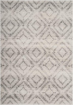 SAFAVIEH Adirondack Collection Accent Rug - 4' x 6', Light Grey & Grey, Modern Distressed Design, Non-Shedding & Easy Care, Ideal for High Traffic Areas in Entryway, Living Room, Bedroom (ADR131C)