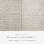 Loloi Angela Rose Rivers Collection RIV-02 Lagoon/Ivory 3'-6" x 5'-6" Reversible Accent Rug