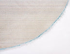 Unique Loom Davos Shag Collection Area Rug - Solid (6' 7" Round, Aqua)