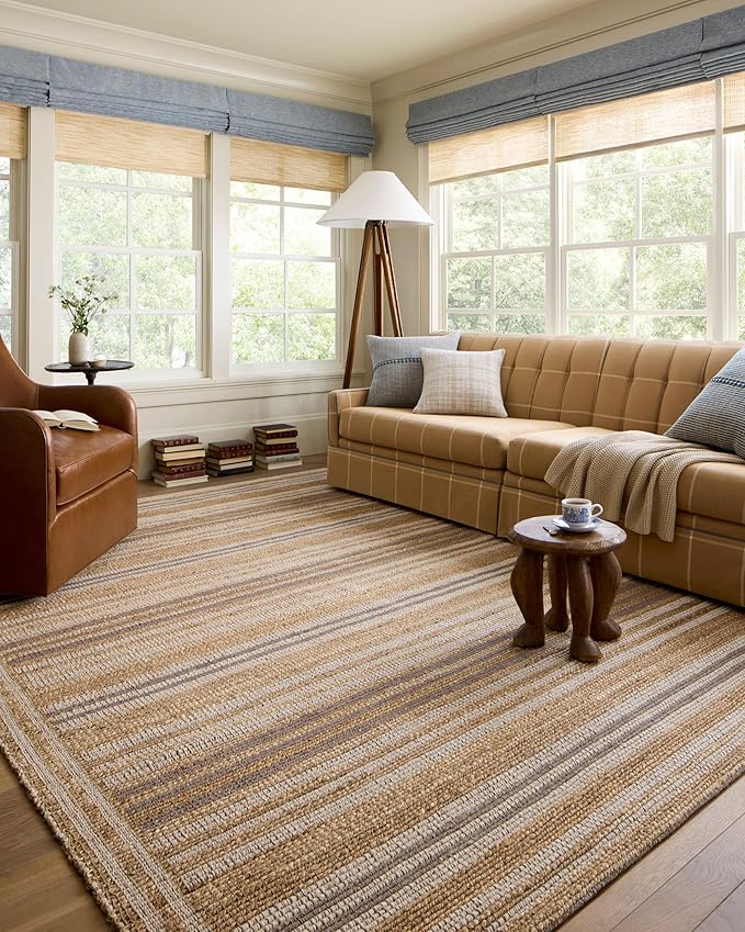 Loloi Chris Loves Julia Judy Collection JUD-03 Natural/Dove 2'-3" x 3'-9" Accent Rug