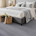 ANSSO Wool Area Rugs 9x12 Living Room,80% Merino Wool and 20% Cotton Soft Tufted Area Rug with Cotton Non-Slip Backing,Large Area Rug for Bedroom Bedroom, Dining and Home Office (Dark Gray)