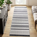 jinchan Moroccan Runner Rug 2x8 for Hallway - Geometric Honeycomb Modern Geometric Machine Washable Soft Ultra-Thin Non-Slip Carpet for Kitchen Bedroom Laundry Room (2x8ft, Black)