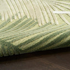 Nourison Home Suncoast Green 7'10" x 9'10" Area Rug - Easy Clean, Non Shedding, Bed Room, Living Room, Dining Room, Kitchen (8' x 10')