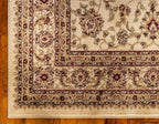 Unique Loom Voyage Collection Traditional Oriental Classic Intricate Design Area Rug (3' 3 x 5' 3 Rectangular, Ivory/Gold)