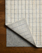 Loloi Amber Lewis Bexley Collection BEX-04 Slate/Natural 2'-7" x 12'-0" Runner Rug Neutral, Textured, Living, Bedroom, Dining, Carpet