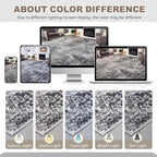 Area Rug Living Room Rugs - 5x8 Large Soft Indoor Neutral Modern Abstract Low Pile Washable Rug Carpet for Bedroom Dining Room Farmhouse Home Office - Grey