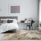 LUXE WEAVERS Marble Swirl Abstract Area Rug, Beige 6x9