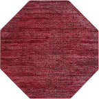 Unique Loom Finsbury Collection Area Rug - Kate (5' 3" Octagon, Red)