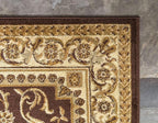 Unique Loom Versailles Collection Traditional Classic Medallion Floral Motif Area Rug (9' 0 x 12' 0 Rectangular, Brown/ Ivory)