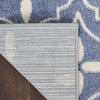 Nourison Home Nourison Essentials Blue Ivory 6' x 9' Area Rug - Easy Clean, Non Shedding, Bed Room, Living Room, Dining Room, Kitchen (6' x 9')