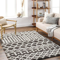 Livabliss Hapsburg Moroccan Shag Area Rug,5'3" x 7'3", Dark Brown
