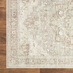 Bloom Rugs Washable Non-Slip 9' x 12' Rug - Beige/Gray Traditional Area Rug for Living Room, Bedroom, Dining Room, and Kitchen - Exact Size: 9' x 12'