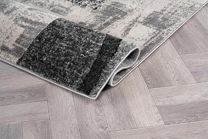 Rugshop Contemporary Abstract Circle Design Soft Area Rug 2' x 3' Cream