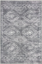 KILOCOCO Boho Entryway Rug 2x3 Printed Small Area Rug Indoor Door Mat Machine Washable Kitchen Rugs Super Soft Non Slip Throw Rugs for Bedroom Entrance Geometric Laundry Room, Grey