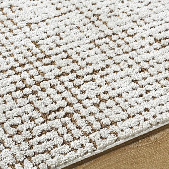 Livabliss x Our PNW Home Cascade Minimalist Area Rug, 9'2" x 12', Brown