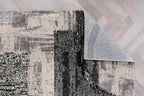 Rugshop Contemporary Circle Design Area Rug, Fade-Resistant Carpet for Bedroom, Dining Room, or Home Office, Cream, 6'6" x 9'