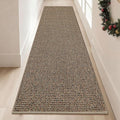 BEQHAUSE Hallway Runner Rugs 2x8, Hallway Rug Non-Slip Washable(Rolled-Up NO Creases), Runner Rug Absorbent Stain Resistant Hall Rug Carpet Runner, Entryway Rugs Floor Mat Laundry Room Rugs, Taupe