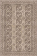 Kuden 5x7 Area Rug, Machine Washable Area Rug with Non-Slip Backing, Vintage Style, Soft, Easy Clean, Low Pile Rug for Living Room, Bedroom, Dining Room