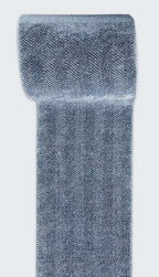 Well Woven Custom Size Hallway & Stair Runner- Harlow Pompeii Blue 27 Inches Wide x 18 Feet Long Runner (27" x 18') Runner Rug - Modern Chevron Pattern, Ultra-Soft, Easy-Clean