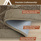 COSY HOMEER Non-Slip Door Mat 32"x48", Entryway Rugs Low Profile Absorbent Dirt Trapper Doormat for Front Entrance, Washable Polypropylene Entry Mat (Beige)