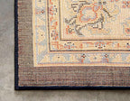 Unique Loom Sialk Hill Collection Area Rug - Washington (5' 3" x 8' Rectangle Navy Blue/Cream)