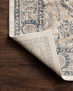 Loloi Teagan Collection TEA-01 Natural/Lt. Grey 5'-3" x 7'-6" Area Rug, Large, Soft Neutral Rug, High-Traffic for Living Room, Bedroom, Home Office, Dining Area