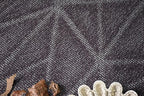 Furnish my Place Geometrical Pattern Indoor/Outdoor Refine Purple Rug, Abstract Area Rug, Doorway Mat, Contemporary Rug for Living Room, Entryway, Made in USA - 3' x 8' Oval