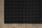 CAMILSON Modern Black Non Slip Rug 4x6 Ultra Soft High Pile Area Rugs Non Skid Rubber Backing Durable & Easy to Clean Carpet for Living Room Bedroom Kids Room Indoor Use (4 x 6 Black)