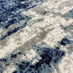 LUXE WEAVERS Modern Abstract Art Light Blue 2x3 Area Rug