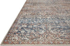 Loloi Chris Loves Julia Jules Collection JUL-06 Denim/Spice 9'-6" x 14', .13" Pile Height, Area Rug