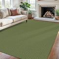 Braided Area Rug 6x9 Ft Washable Rugs for Living Room Non Slip Bedroom Rugs Boho Dining Room Rug Cotton Living Room Woven Floor Carpet for Nursery Playroom, Green