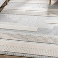 Well Woven Harlow Collection Briar Light Blue - Modern Tribal Minimalist Geometric 5x7 Area Rug - Ideal for Living Room, Dining Room & Bedroom - Durable, Stain Resistant & Easy to Clean