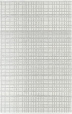 Mark&Day Wool Rugs, 5x8 Ishaq Solid and Border Light Grey Area Rug, Grey Ivory Carpet for Living Room, Bedroom or Kitchen (5' x 7'6")