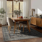 Area Rug Non Slip Machine Washable Ultra Soft Living Room/Bedroom/Kitchen/Outdoor/Classroom Silver, 4'×6'