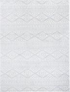 SAFAVIEH Area Rug 10x13 - Tulum Collection - Large - Light Grey & Ivory, Moroccan Boho Tribal Design, Non-Shedding & Easy to Clean, Ideal for Living Room, Bedroom, Dining Space (TUL272F)