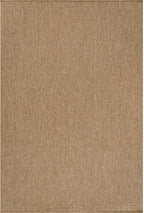 CAMILSON Easy Jute Rug 6x9, Indoor Outdoor Natural Color Farmhouse Area Rugs for Living Room Patio and Kitchen Rug, Solid Boho Woven Design, Easy-Cleaning, Washable Outside Carpet Alfombras (6 x 9)
