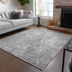 Addison Rugs Chantille ACN591 Pewter 5' x 7'6" Indoor Outdoor Area Rug, Easy Clean, Machine Washable, Non Shedding, Bedroom, Living Room, Dining Room, Kitchen, Patio Rug