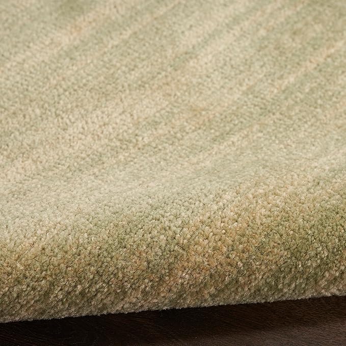 Nourison Home Nourison Essentials Green Gold 7' x Square Area Rug - Easy Clean, Non Shedding, Bed Room, Living Room, Dining Room, Kitchen (7' x Square)