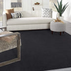 Nourison Home Nourison Essentials Black 7' x 10' Area Rug - Easy Clean, Non Shedding, Bed Room, Living Room, Dining Room, Kitchen (7' x 10')