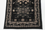 Unique Loom Taftan Collection Border Geometric Tribal Inspired Design Area Rug (2' 2 x 8' 2 Runner, Black/ Gray)