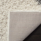 SAFAVIEH Dallas Shag Collection Area Rug - 8' Square, Ivory & Grey, Trellis Design, Non-Shedding & Easy Care, 1.5-inch Thick Ideal for High Traffic Areas in Living Room, Bedroom (SGD257F)
