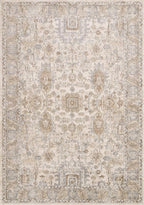 Loloi Teagan Collection TEA-03 Ivory/Sand 3'-4" x 5'-7" Accent Rug, Large, Soft Neutral Rug, High-Traffic for Living Room, Bedroom, Home Office, Dining Area