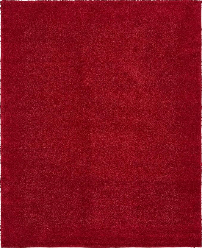 Unique Loom Solo Collection Area Rug - Calabasas (10' x 13' Rectangle, Red)