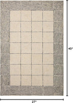 Loloi Chris Loves Julia Francis Collection FRA-02 Cream/Black 2'-3" x 3'-9" Accent Rug