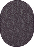 Furnish my Place Geometrical Pattern Indoor/Outdoor Refine Purple Rug, Abstract Area Rug, Doorway Mat, Contemporary Rug for Living Room, Entryway, Made in USA - 2' x 3' Oval
